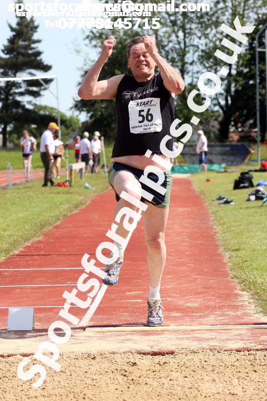 Mens long jump, 2019 NEMA Track and Field Champs, Monkton. Photo:  David T. Hewitson/Sports for All Pics